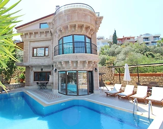 Kaş Kalkan'da Eşsiz Deniz Manzaralı, Özel Havuzlu, 3+1 Villa - 1