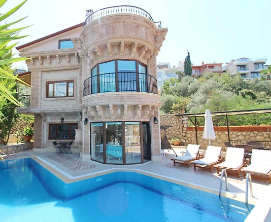 Kaş Kalkan'da Eşsiz Deniz Manzaralı, Özel Havuzlu, 3+1 Villa - 1