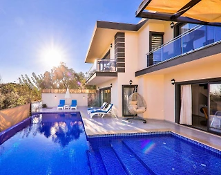 Kaş İslamlar'da Balayı Çiftlerine Uygun, Özel Havuzlu, 4 Kişilik Villa - 3