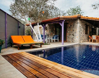 Fethiye Kayaköy'de Doğa İçerisinde, Özel Havuzlu, Şık Villa - 1