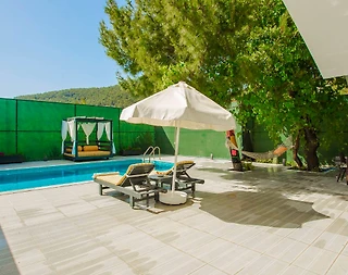Kaş İslamlar'da Doğa'nın İçerisinde, Özel Havuzlu, Balayı Villası  - 2