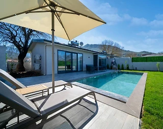 Muğla Fethiye'de Yemyeşil Bahçeli, Özel Havuzlu, Kiralık Villa - 5