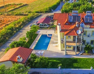 Muğla Ortaca'da Dağ Manzaralı, Ortak Havuzlu, 12 Kişilik Villa - 4