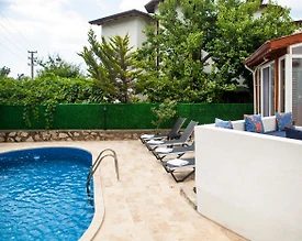 Datça Merkez'de Deniz Manzaralı, Özel Havuzlu, Şık Villa - 3