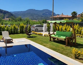 Dalyan'da Muhteşem Doğa Manzaralı, Özel Havuzlu, 8 Kişilik Villa - 5