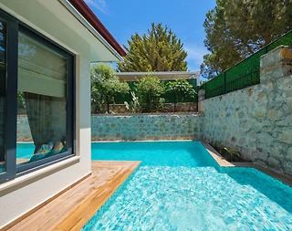 Fethiye Ölüdeniz'de Lüks Mimariye Sahip, Özel Havuzlu, Kiralık Villa - 5