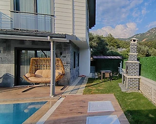Fethiye Göcek'te Ailelere Uygun, Özel Havuzlu, Tripleks Lüks Villa - 4
