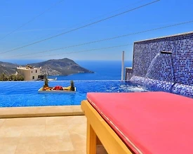 Kaş İslamlar'da Doğa ve Deniz Manzaralı, Özel Havuzlu, Kiralık Villa - 3