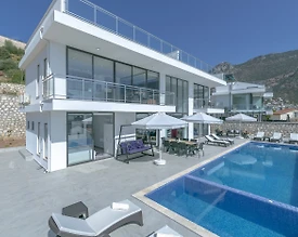 Kalkan'da Deniz ve Doğa Manzaralı, Sonsuzluk Havuzlu, Jakuzili Villa - 2