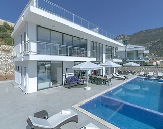 Kalkan'da Deniz ve Doğa Manzaralı, Sonsuzluk Havuzlu, Jakuzili Villa - 2