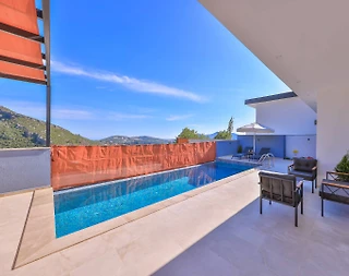 Kaş İslamlar'da Doğa Manzaralı, Özel Havuzlu, Jakuzili Villası - 4