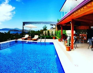 Marmaris Söğüt'te Deniz ve Doğa Manzaralı, Özel Havuzlu, Kiralık Villa - 3