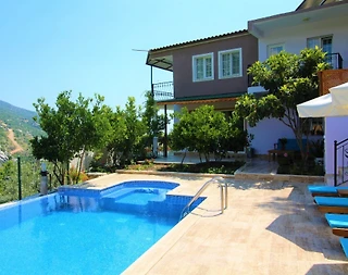 Kaş İslamlar'da Deniz ve Doğa Manzaralı, Özel Havuzlu, Huzurlu Villa - 3