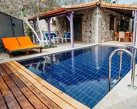 Fethiye Kayaköy'de Doğa İçerisinde, Özel Havuzlu, Kiralık Villa - 3