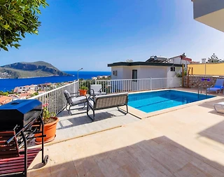 Kaş Kalkan'da Denize ve Merkeze Yakın, Özel Havuzlu, Kiralık Villa - 4