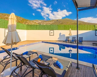 Kaş Çavdır'da Eşsiz Doğa Manzaralı, Özel Havuzlu, Lüks Villa - 3