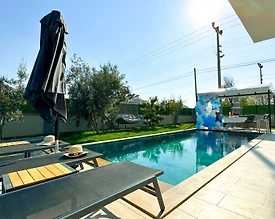 Fethiye Akarca'da Bahçeli ve Özel Havuzlu, Modern Tatil Villası - 2