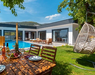 Kaş İslamlar'da Muhteşem Doğada, Özel Havuzlu, Saunalı, Kiralık Villa - 5