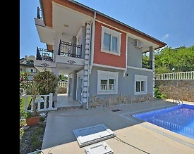 Alanya'da Deniz ve Orman Manzaralı, Özel Havuzlu, Lüks Villa - 2