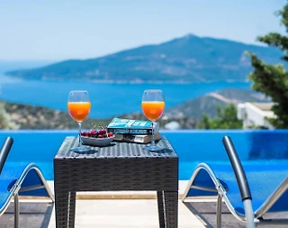 Kalkan Kördere'de Harika Deniz Manzaralı, Özel Havuzlu, Modern Villa - 5