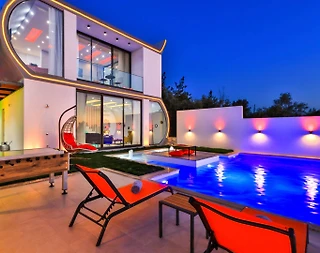 Kaş Kalkan'da Özel Havuzlu, Balayı Konseptli, Kiralık Villa - 2