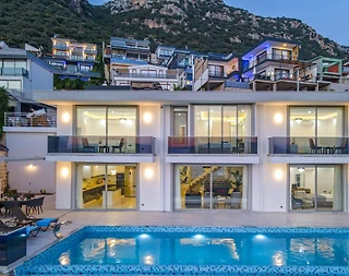 Kalkan Kördere'de Deniz Manzaralı, Özel Havuzlu, Lüks Villa - 3