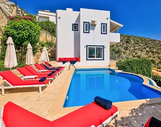 Kaş Kalkan'da Denize Yakın, Özel Havuzlu, 10 Kişilik Villa - 4