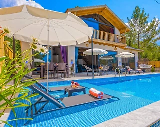 Kaş İslamlar'da Harika Doğa İçerisinde, Kapalı Havuzlu, Jakuzili Villa - 1