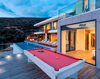 Kaş Kalkan'da Deniz Manzaralı, Özel Havuzlu, Estetik Villa - 4