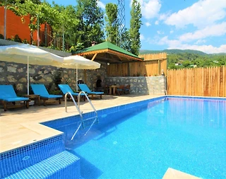 Kaş İslamlar'da Deniz ve Doğa Manzaralı, Özel Havuzlu, Huzurlu Villa - 5