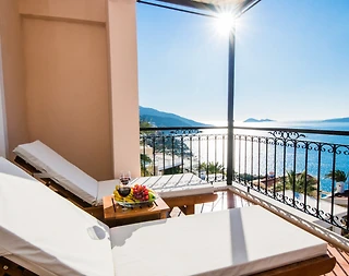 Kaş Kalkan'da Denize Yürüme Mesafesinde, Ortak Havuzlu, Kiralık Suit - 5