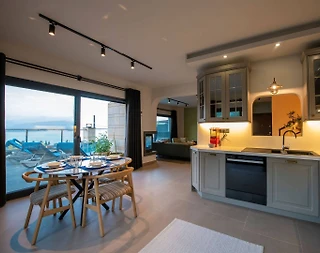 Muğla Fethiye'de Enfes Deniz Manzaralı, Kapalı Havuzlu, Saunalı Villa - 5