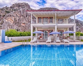 Ortaca Dalyan'da Doğa Manzaralı, Özel Havuzlu, Modern Tasarımlı Villa - 3
