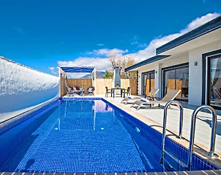 Kaş Üzümlü'de Balayı Çiftlerine Uygun, Özel Havuzlu, Kiralık Villa - 4