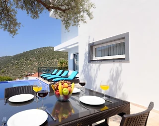 Kaş Kalkan'da Doğa ve Deniz Manzaralı, Özel Havuzlu, Merkezi Villa - 5