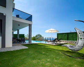 Fethiye Faralya'da Deniz Manzaralı, Isıtmalı Havuzlu, Lüks Villa - 3