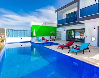 Kaş Yeşilköy'de Eşsiz Doğada, Özel Havuzlu, Jakuzili, Kiralık Villa - 4