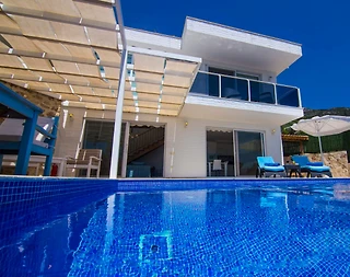 Kaş İslamlar'da Doğa ve Deniz Manzaralı, Özel Havuzlu, Balayı Villası - 1