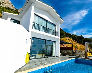 Kaş Bezirgan'da Deniz ve Doğa Manzaralı, Özel Havuzlu, Balayı Villası - 2