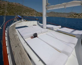 Marmaris Bozburun'da Mavinin Her Tonuna Sahip, 5 Kabinli, Lüks Gulet - 3