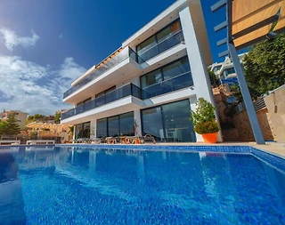 Kaş İslamlar'da Enfes Deniz Manzaralı, Özel Havuzlu, Konforlu Villa - 1