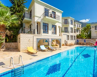 Kaş Kalkan'da Doğa İçerisinde, Ortak Havuzlu, 2+1 Kiralık Villa - 5