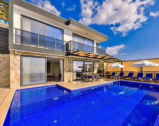 Kaş Bezirgan'da Deniz Manzaralı, Özel Havuzlu, Jakuzili, Kiralık Villa - 1