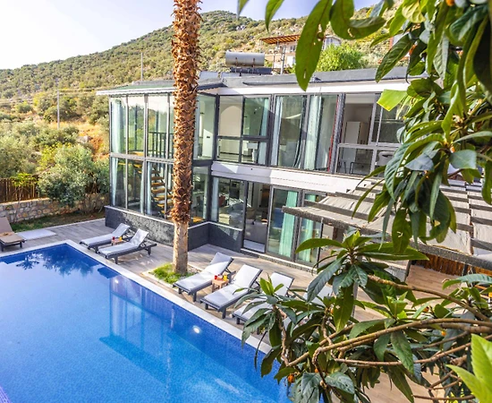 Kalkan Ulugöl'de Muhteşem Doğa İçerisinde, Jakuzili, Kiralık Villa - 1