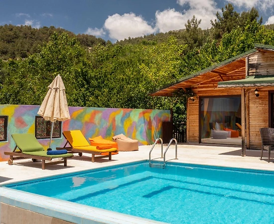 Kalkan İslamlar'da Eşsiz Doğa Manzaralı, Özel Havuzlu, Kiralık Villa - 1