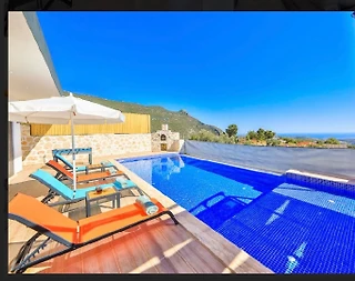 Kaş İslamlar'da Doğa İle İç İçe, Özel Havuzlu, Jakuzili, Kiralık Villa - 4