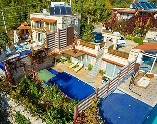Kaş İslamlar'da Gözlerden Uzak, Özel Havuzlu, 1+1, Balayı Villası - 3