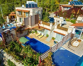 Kaş İslamlar'da Gözlerden Uzak, Özel Havuzlu, 1+1, Balayı Villası - 3