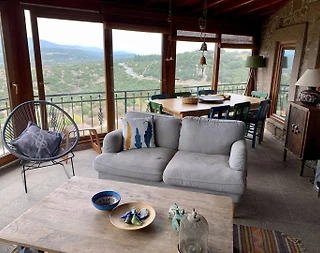 Çanakkale Behram'da Muhteşem Vadi Manzaralı, 8 Kişilik, Tarihi Taş Ev - 2