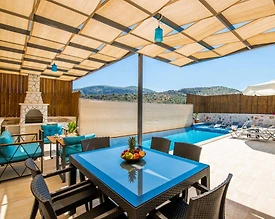 Kaş Bezirgan'da Enfes Taş Mimarili, Özel Havuzlu, Jakuzili Villa - 3